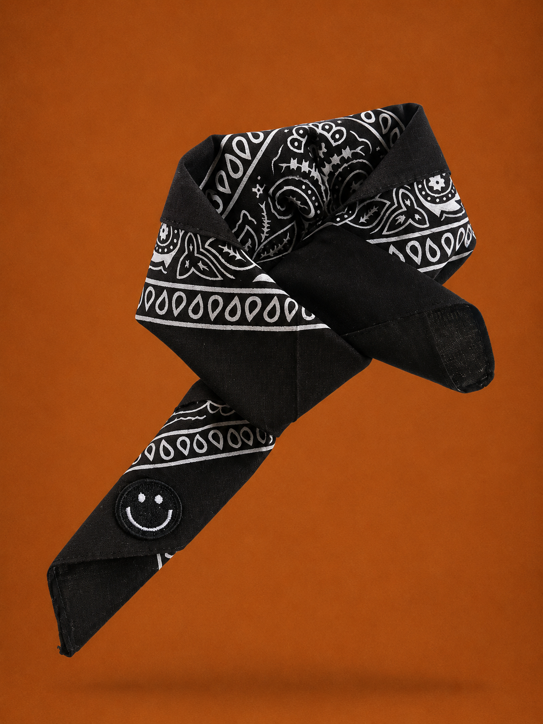 Smiley Black Bandana