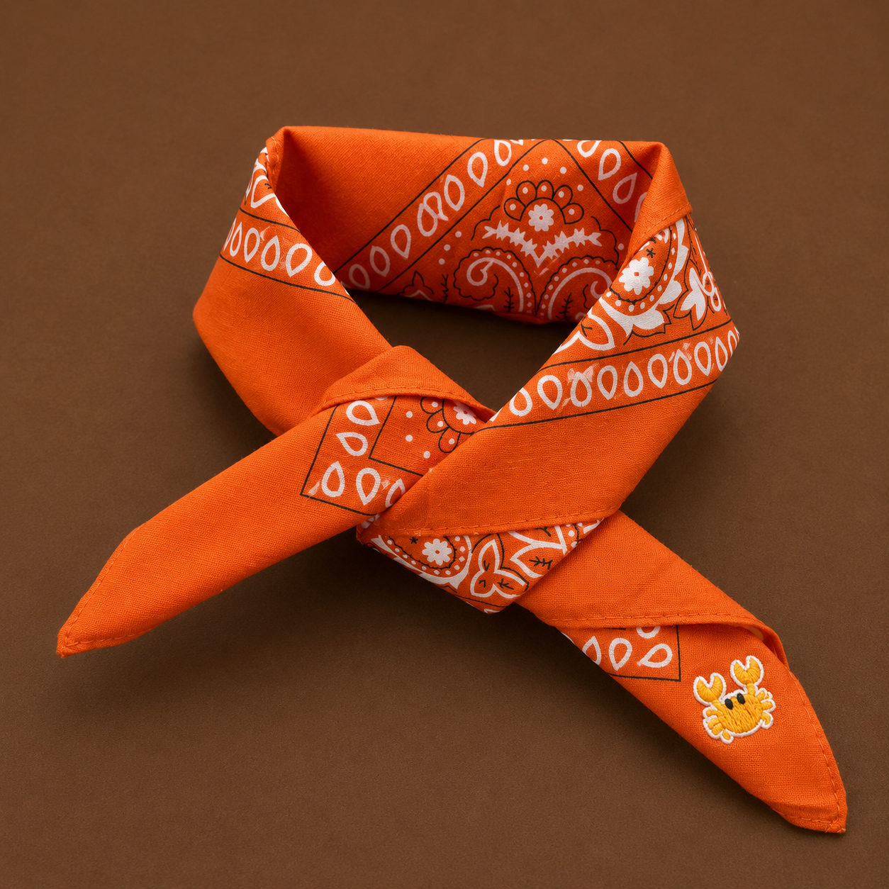 Crabby Orange Bandana