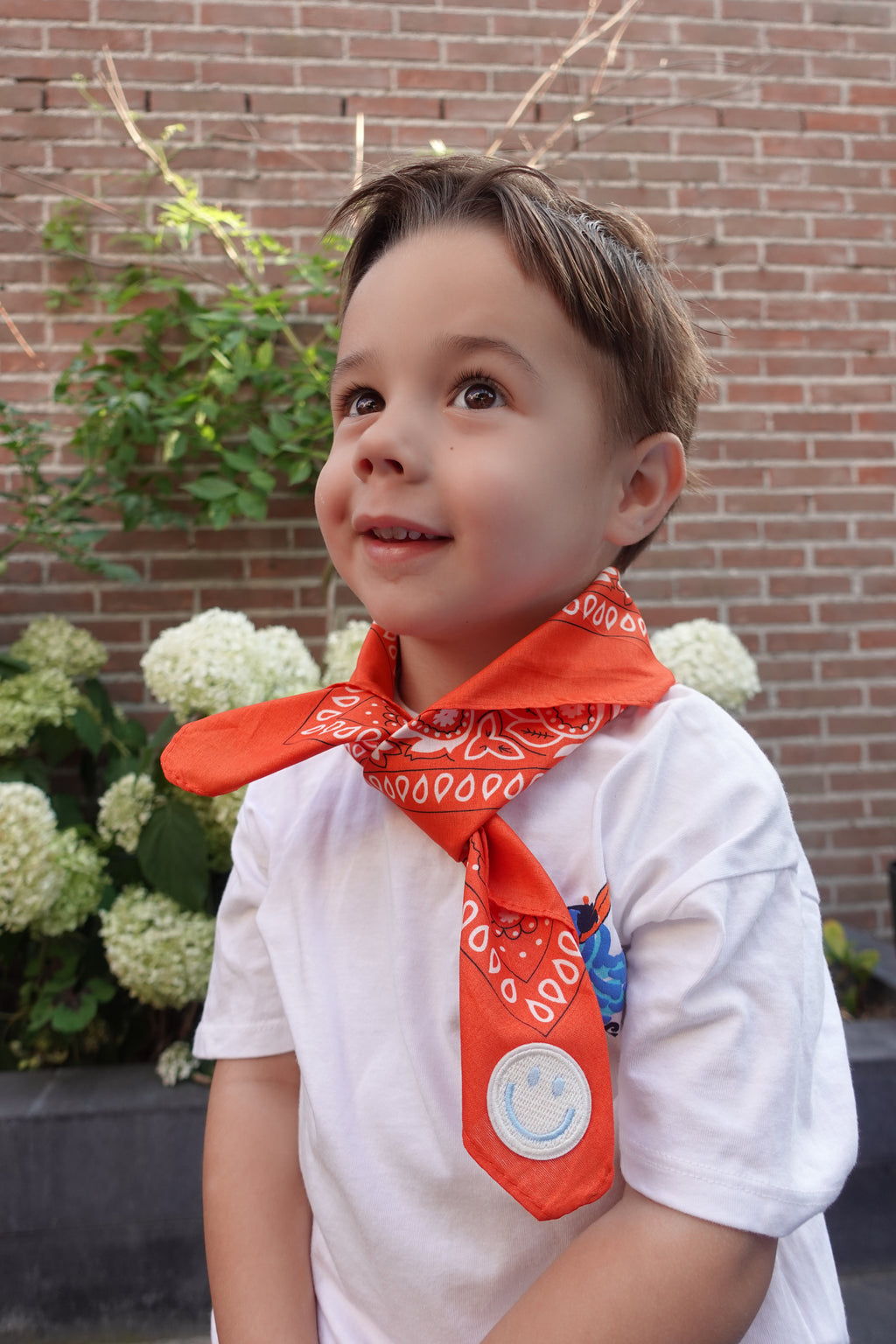 Smiley Orange Bandana
