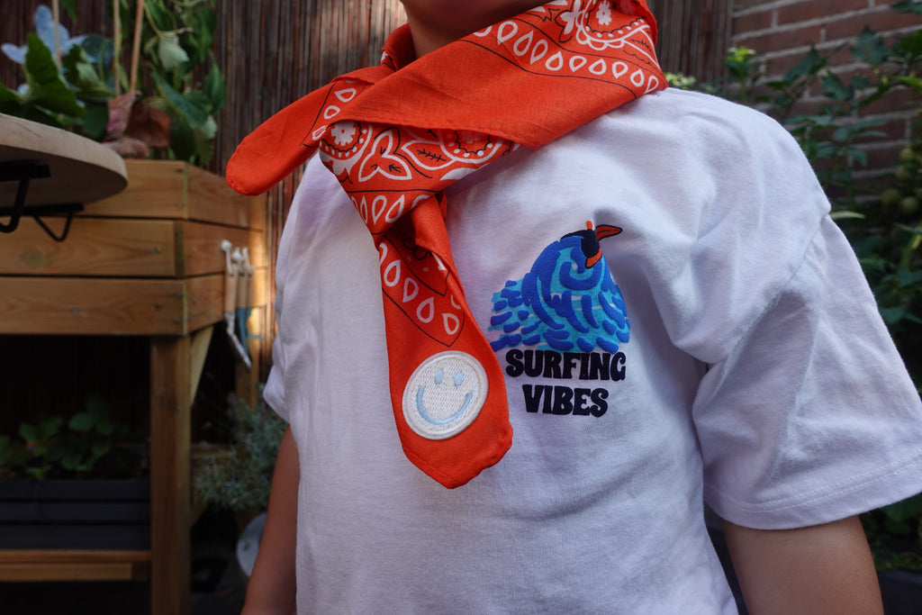 Smiley Orange Bandana