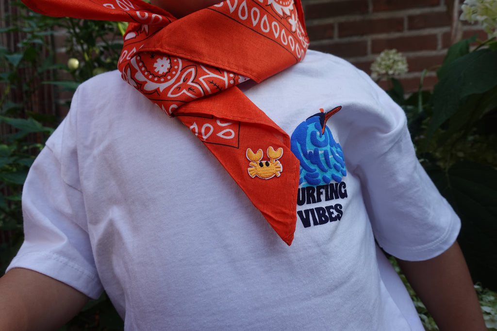 Crabby Orange Bandana
