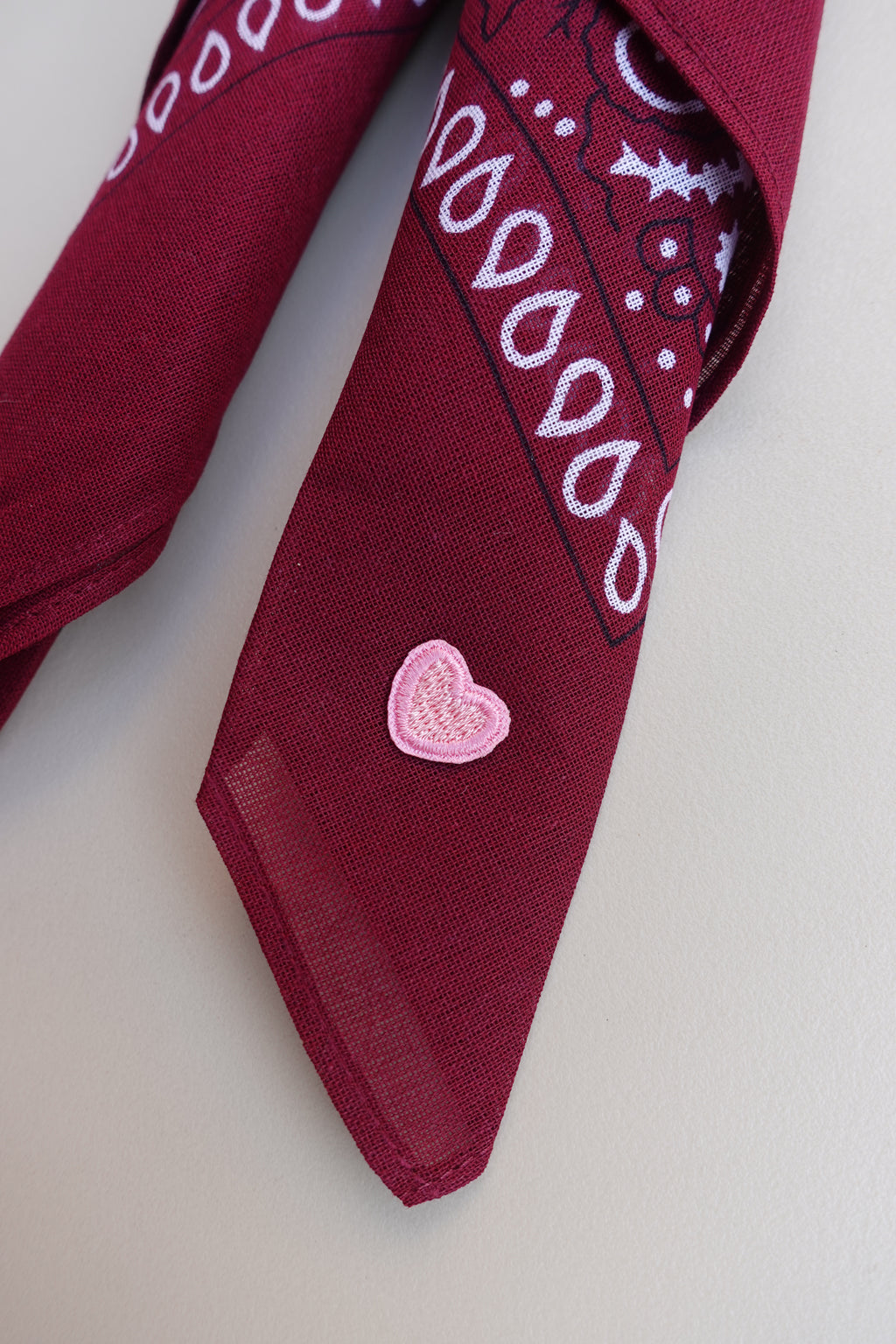 Heart Bordeaux Bandana