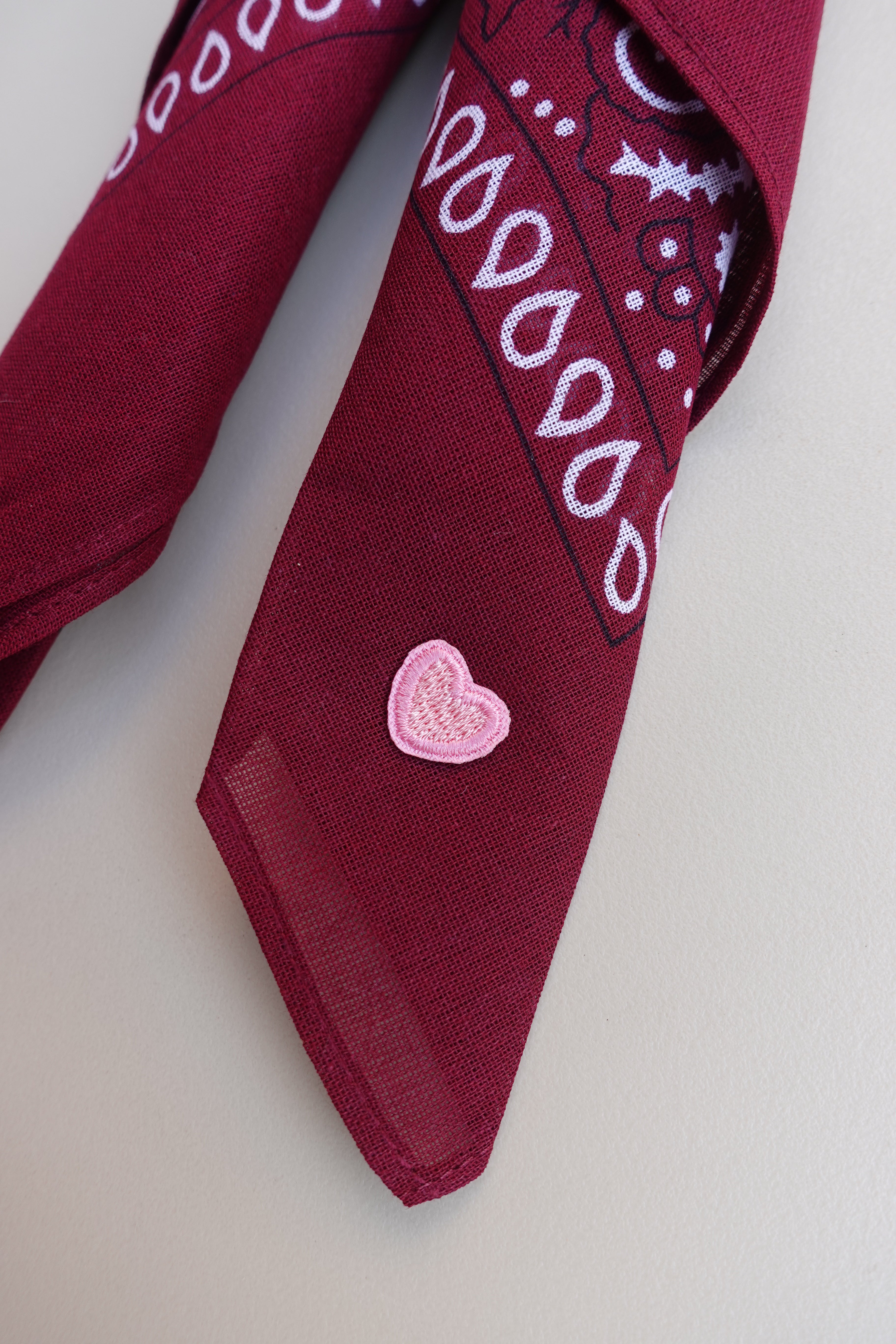 Heart Bordeaux Bandana