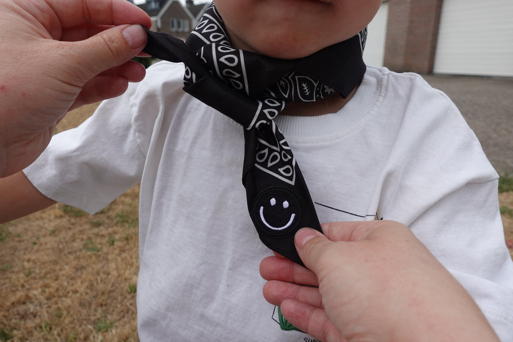 Smiley Black Bandana