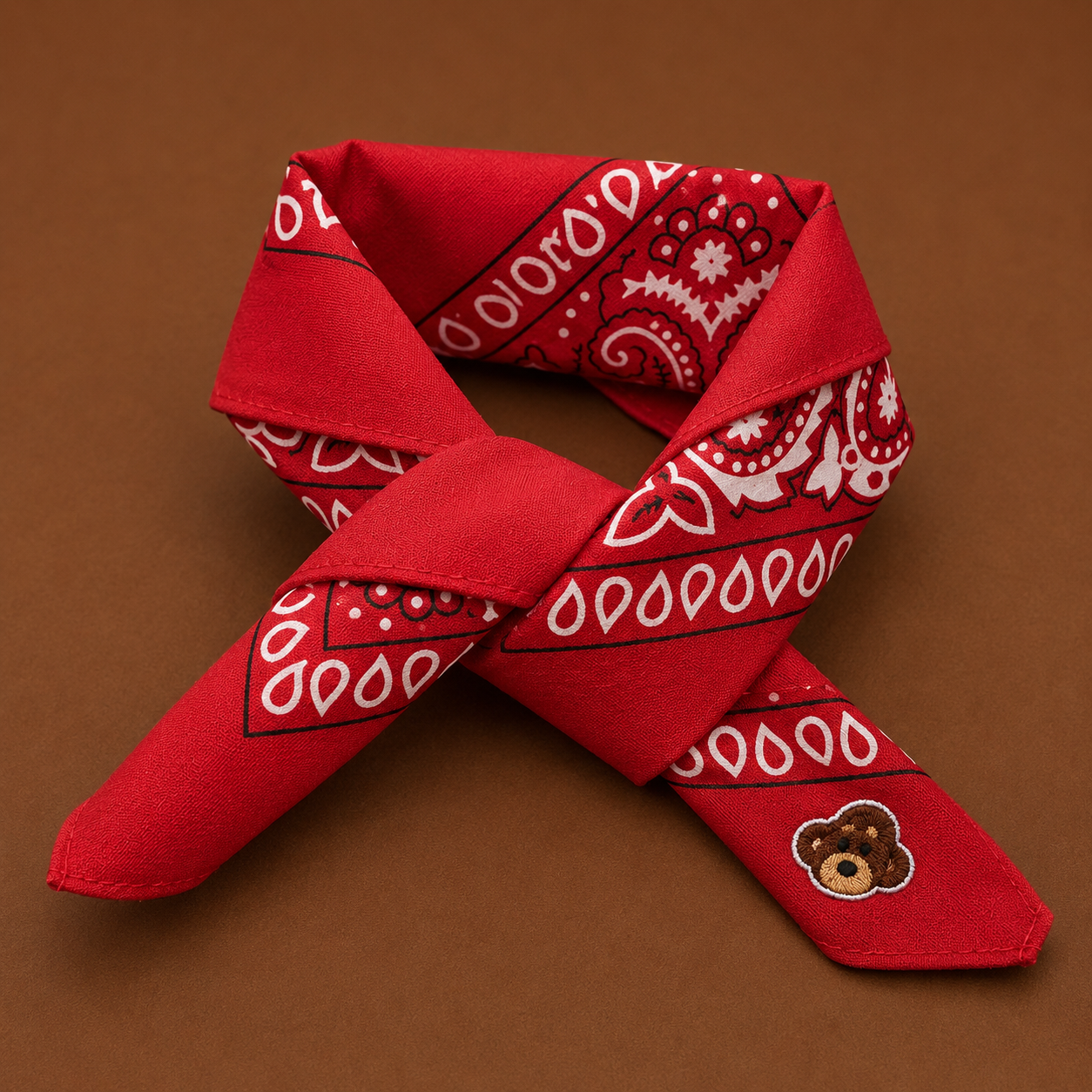 Teddy Red Bandana