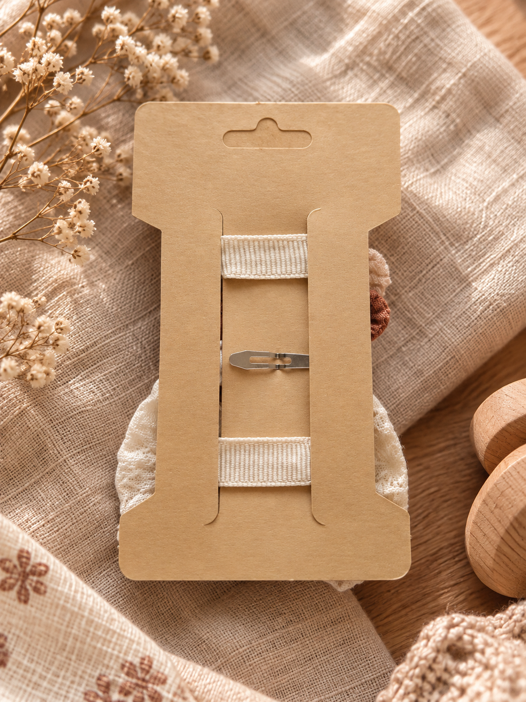 Achterkant Little Bloom haarspeldjes set met clips - Tiny Ties