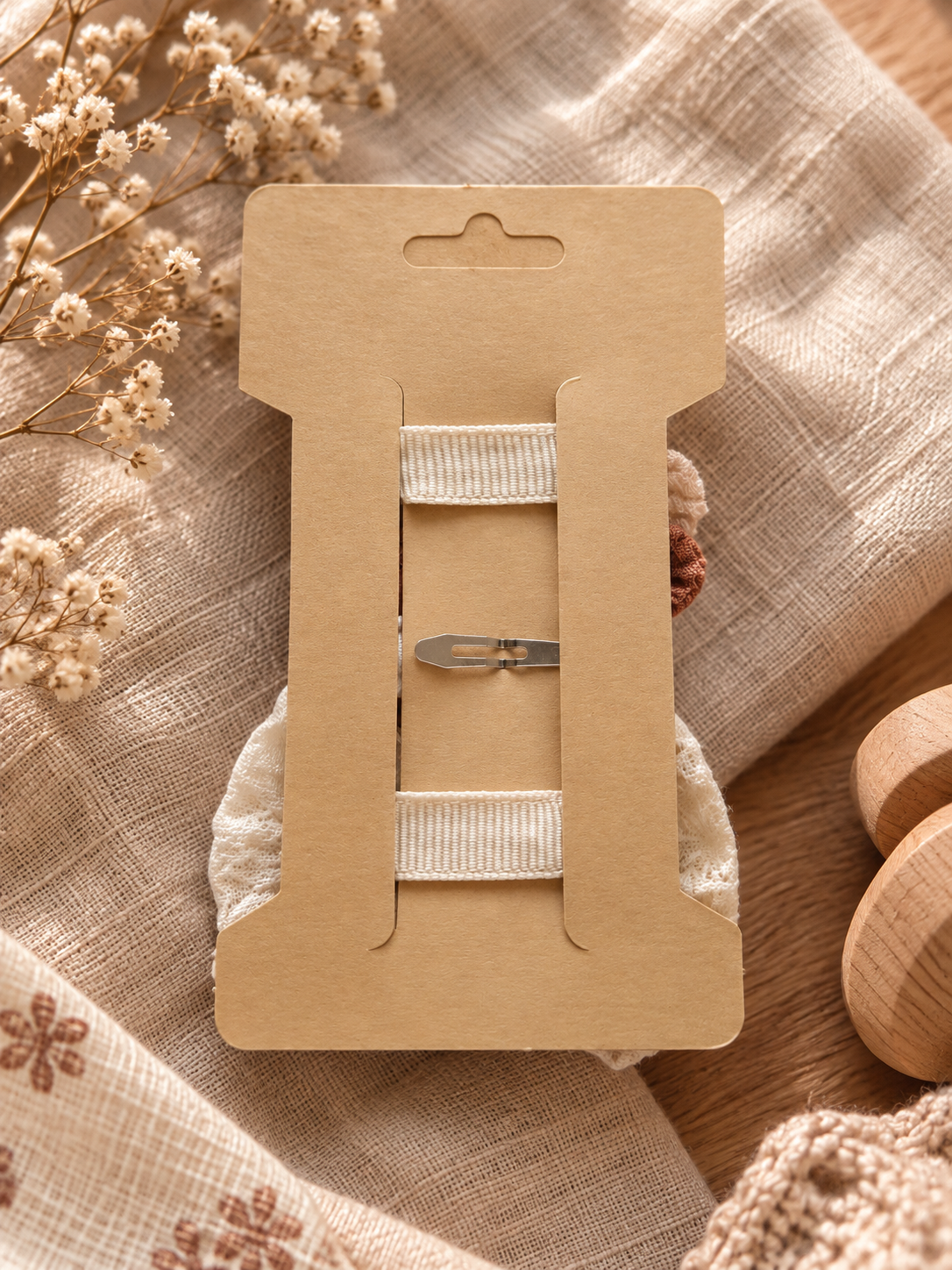 Achterkant Little Bloom haarspeldjes set met clips - Tiny Ties