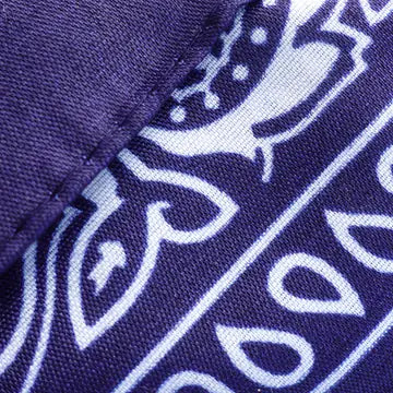 Stof van de bandana in de kleur Nachtblauw, van dichtbij