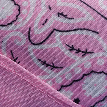 Stof van de bandana in de kleur Zacht Roze, van dichtbij